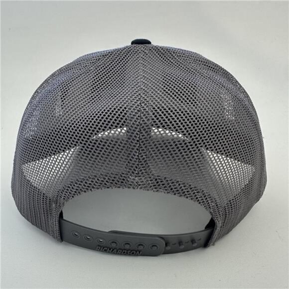 Alabama State Retro Richardson 112 Trucker Cap Hat Mesh Snapback Black & Gray main image 4